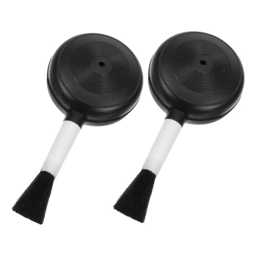 POPETPOP エアボールブラシ ダストブロワーとソフトブラシ カメラレンズクリーニング用エアブロワー 小型スクイーズボールポンプ 携帯に便利な圧縮空気機器 2個セット