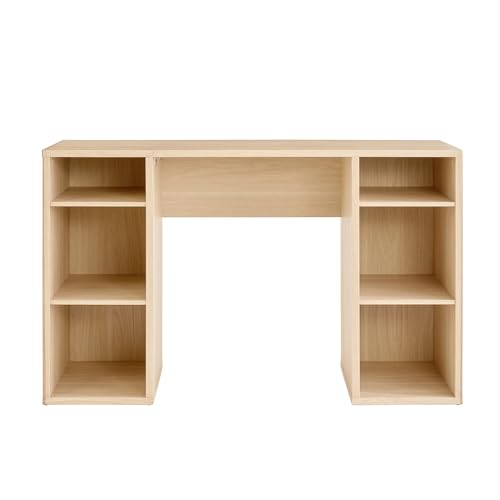 CNEIESD 4-Cube Storage Desk (Spring Pine) | Spacious Multi-Purpose Storage Desk