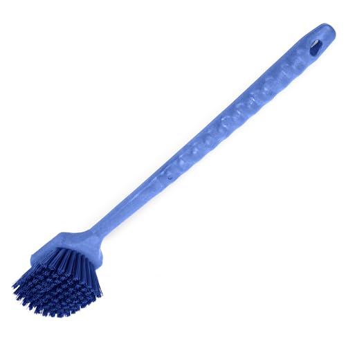 Image of SPARTA 40501EC14 Plastic Large Scrub Brush, Kitchen Brush, Utility Brush With Long Handle For Cleaning, 20 Inches, Blue