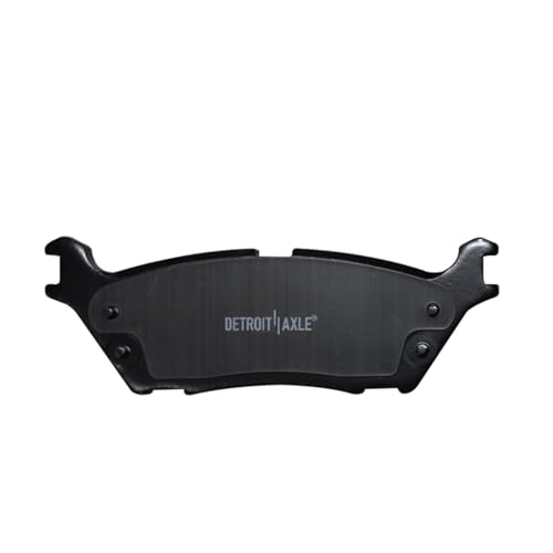 Image of Detroit Axle - Rear Ceramic Brake Pads for 2015-2020 Ford F-150 2018-2021 Expedition 2018-2022 Lincoln Navigator, Brake Pads with Hardware Assembly 2019 Replacement