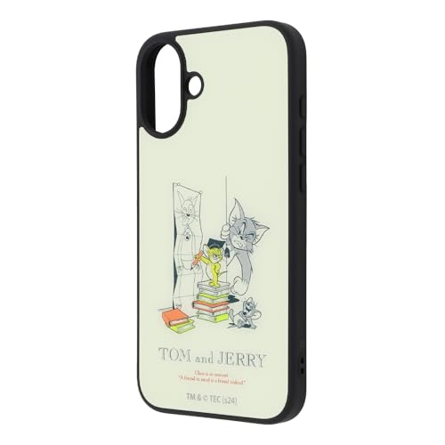 イングレム iPhone 16 Plus ケース トムとジェリー maru 衝撃吸収 バンパー ハイブリッドケース スマホケース 耐衝撃 軽量 スリム 授業 アイフォン16 IQ-WP48K4TB/TJ012