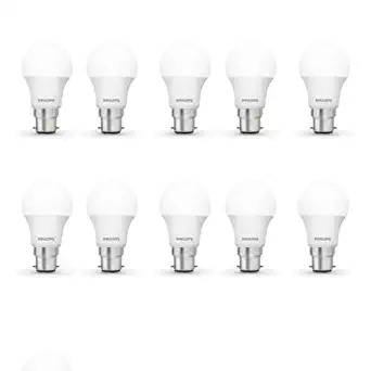 PHILIPS Ace Saver 10W B22 LED Bulb,900lm, Cool Day Light, Pack of 10