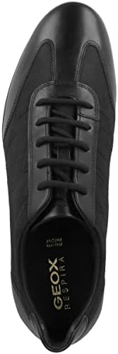 Geox Men's Uomo Symbol B Sneaker, Black Oxford, 44 Medium EU (11 US) | Image 1