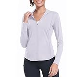 Picture of AGVNG Women's UPF 50+ Zip Up Hoodie UV Sun Protection Long Sleeve Shirts SPF Lightweight Quick Dry Jackets Workout Hiking Running Athletic Tops Pinkish Purple XL