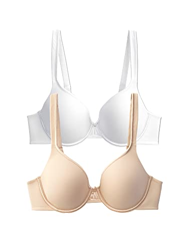 Image of Vanity Fair Women's Bra with 2-Way Convertible Straps, Body Caress Full Coverage, Lightly Lined Cups Up to Dd