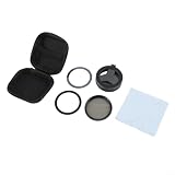 CPL Filter für Telefon: 52 mm magnetischer Zirkular-Polarisationslinsenadapter mit Hülle | Reflexionsentferner für Smartphone Vloggging Videoaufzeichnung | Inklusive Reinigungstuch