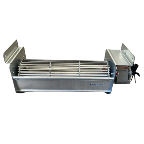Ventilatore AzFire 153455 - TGO 80/1 - 270/35 (per stufa a pellet) - Lunghezza 383 mm - Diametro ventola 80 mm - Lunghezza ventola 270 mm - Portata 337 m3/h - Potenza 82 W