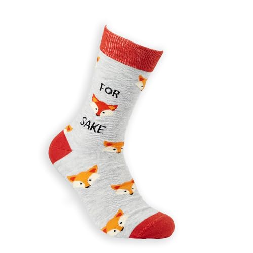 Urban Eccentric For Fox Sake Unisex Socks | Gift | 1 Pair | Cotton Rich Premium Novelty Gift Socks - Image 3