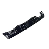 Gloss Black Car Rear Bumper Diffuser Splitter Compatible with BMW E60 E61 525i 525d 530i M Sport M-TECH 2005-2010 Body Kits Tuning(with Light A Style)