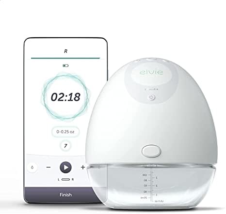 Elvie Pump (Single) Smart Wearable Electric Breast Pump | Hands-Free Portable Breast Pump with App & 2-Modes | The Smallest Quietest Smartest Wearable Pump