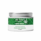 MO TULIP Hemp Oil Face Cream, Hyaluronic Acid Hydrating Relives Dry Skin, Anti-Aging, Anti Wrinkle,