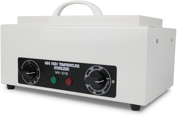 ele ELEOPTION 110V 300W Dry Heat Cabinet 1.5L High Temperature Box with Timer 200°C for Salon Tools Nail & Spa Equipment