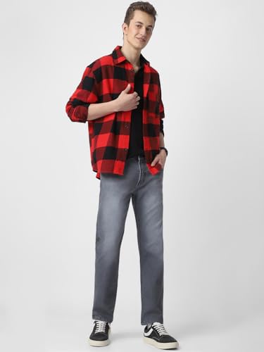 Image of Neostreak Men's Regular Fit Heavy Washed Jeans Stretchable
