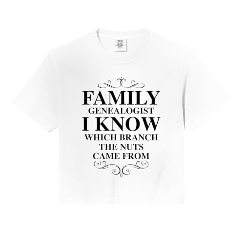 Funny Genealogy Gift | Cute History Genealogist Men Women Comfort Colors Crop Top