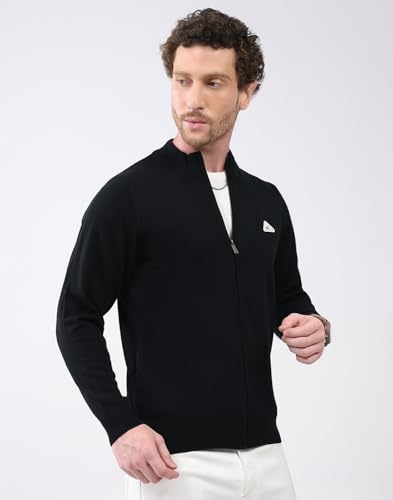 Image of Monte Carlo Men Regular Fit Full Sleeve Solid T Neck Winter Pullover (Pack of 1)