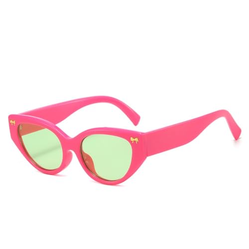 Lunettes de soleil rétro œil de chat pour femme style vintage avec rivets UV400