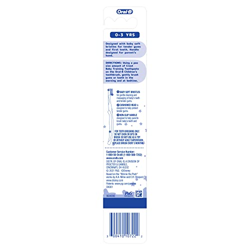Oral-B Baby Toothbrush Featuring Disney's Pooh, Baby Soft Bristles, 0-3 Years, 1 Count - image 7