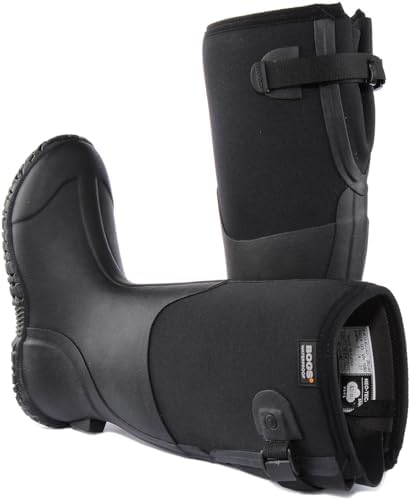 Bogs Womens Mesa Waterproof Boot Rain, Adjustable Calf-Black, 10 | Image 3