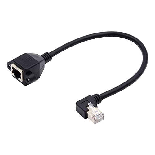 Cable de extensión Ethernet CAT6 RJ45 macho a hembra 0.3 m miniatura 2