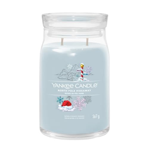 Yankee Candle Duftkerze im Glas (groß) North Pole Hideaway - Signature Kerze mit Brenndauer bis zu 90 Stunden