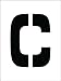 NMC National Marker Corp. PMC8-C Stencil, Letter C, 8 Inch