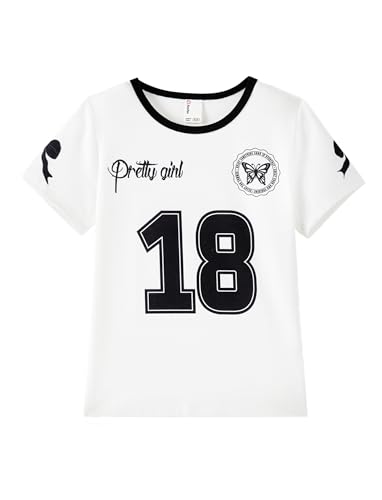 Image of PATPAT Girls Crewneck Short Sleeve Graphic Tees Animal Print Shirts Cute Summer Outfits 5-12 Years