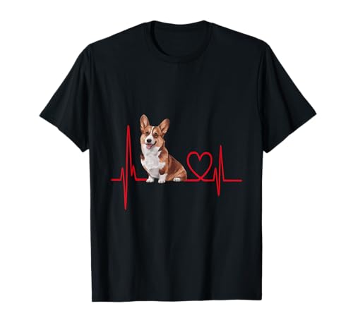 Heartbeat Pembroke Welsh Corgi Chien T-Shirt