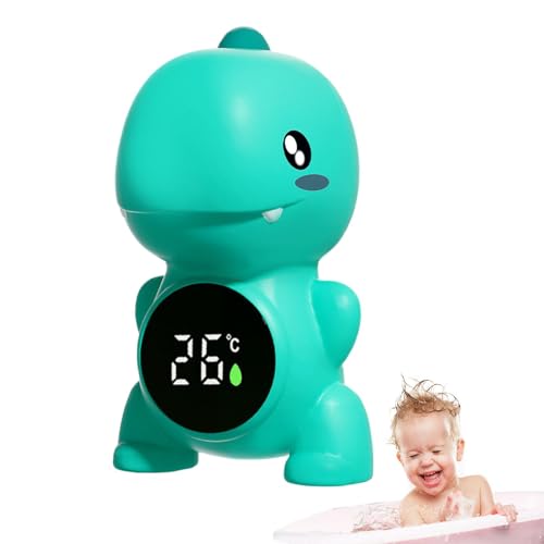 Monitor de temperatura de baño para bebés, Medidor de temperatura de la bañera - Dinosaurus Temp Gauge Bathtub Floating Toy - Medidor de temperatura de ducha, Juguetes de bañera flotante de seguridad