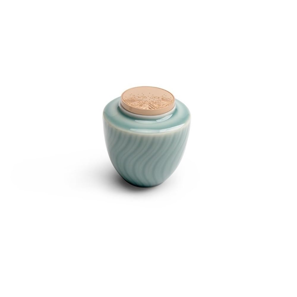 Pojemniki na herbatę Celadon, zbiornik do przechowywania herbaty sypkiej, ceramiczny zbiornik z uszczelnieniem, pojemnik na herbatę Awakening, zbiornik do przechowywania herbaty (A)