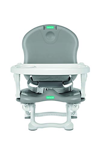 Cadeira de Alimentação Bebeliê, Petit, Branco/Cinza