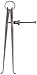 Starrett spring nut Inside Spring Calipers, Square Leg, 0"/0mm-4"/100mm Range
