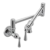 Moen S664 Traditional Wall Mount Swing Arm Folding Pot Filler Kitchen Faucet, Chrome