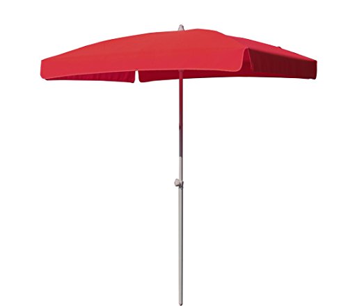 Dehner Sonnenschirm Keros, 2.5 x 1.7 m, rot