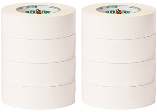 Image of Duck Brand Max Strength Duct Tape, White, 8-Roll Pack, 1.88 Inches x 35 Yards, 242859