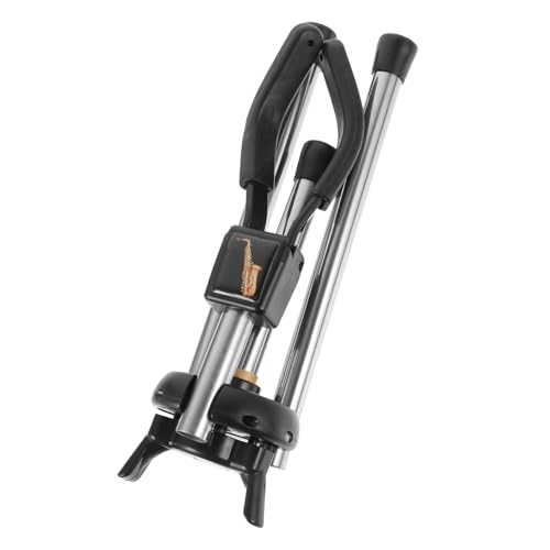 BESTonZON Multi-section Foldable Musical Instrument Stand Saxophone Holder Stand Small Footprint for Saxophone Bracket