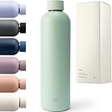 PERFEKT ZUM VERSCHENKEN: Die minimalistische und sichere Verpackung macht unsere isolierte Edelstahlflasche zu einem idealen Geschenk für Weihnachten oder andere Anlässe.