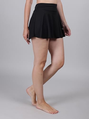 Image of Women Swim Skirts Swimsuit High Waist Swimming Skorts with Shorts Bikini Bottoms Bathing Suit Bottoms