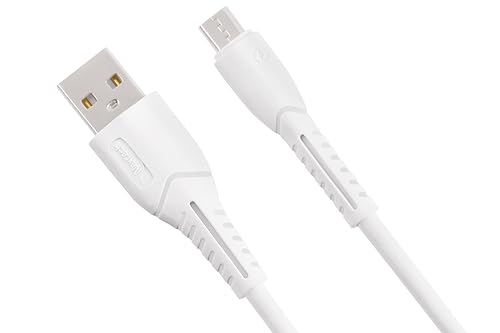 Image of Nextech Fast Sync & Charge Micro USB Cable|2.4A High-Speed Charging & Data Transfer|Flexible & Durable Design|Compatible with All Micro USB Smartphones|1M Cable for Android,Tablets & More,White