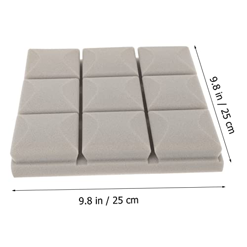 Abaodam 4pcs Paneles Acústicos de Espuma de Alta Densidad para Absorción de Sonido en Estudios de Grabación, Teatros en Casa y Oficinas Gris miniatura 3