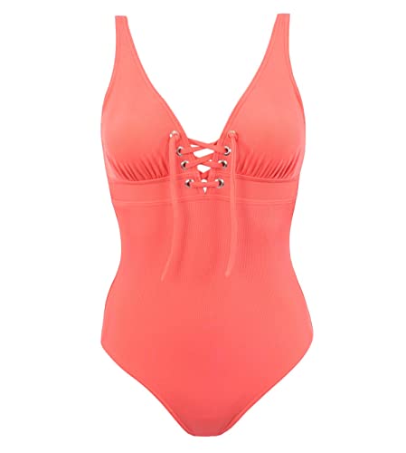 Maillot de bain 1 pièce Allure orange taille 38 pour gommer les imperfections