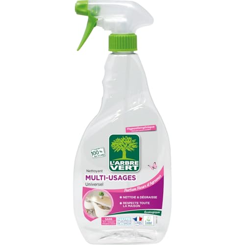L'Arbre Vert Espray de limpieza multiusos, 740 ml, lote de 2