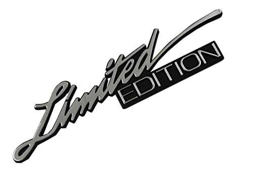 Image of 2pcs Limited Edition Decal Sticker Trunk Emblem 3D Badge Nameplate Logo Replacement for F150 F250 F350 Chevy Silverado 1500 2500 C10 C15 (Chrome)