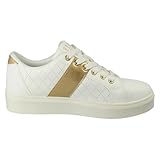 Ladies Elle Sport Lace Up Trainers F7313 - White Synthetic - UK Size 6 - EU Size 39 - US Size 8 - Image 4