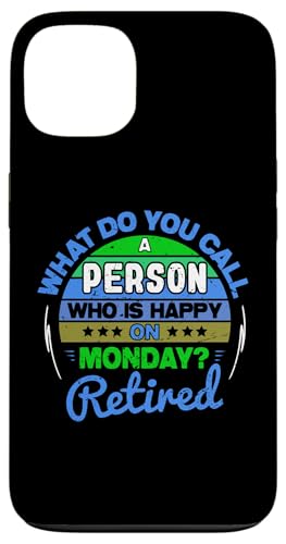 Retired And Happy On Monday �ʔ����ސE �����Y ���f�B�[�X �X�}�z�P�[�X iPhone 13 �p