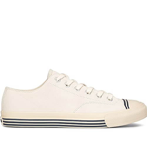 PRO-Keds - Tenis de moda con cordones para hombre, crema ante, 35.5 EU