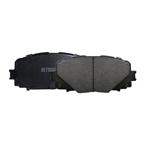 Image of Detroit Axle - Front Brake Pads for 2012-2018 Toyota Yaris [Rear Disc] | Ceramic Brake Pads w /Hardware 2013 2014 2015 2016 2017 Replacement