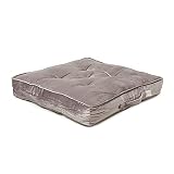 REDEARTH Velvet Floor Pillows-Premium Rayon Cotton Velvet Washable Plush Extra Soft Square seat Cush