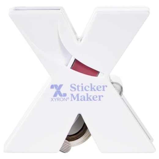 Xyron X150 Sticker Maker, For Scrapbooking, Crafts, Cards, School Projects, Acid-Free Adhesive, Portable, Purple (XRN150), Makes 1.5 inch stickers