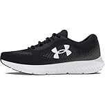 Under Armour Mens Ua Charged Rogue 4 Running Shoe, Black White White, 8 UK