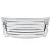 KUAFU Hood Vent Compatible with 2006-2010 Hummer H3 H3T Hood Louver Hood Deck w/Handles Silver Air Vent Grille Chrome Moulding Trim